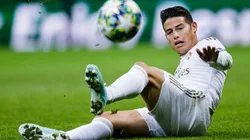 James Rodríguez, jugador del Real Madrid de España.