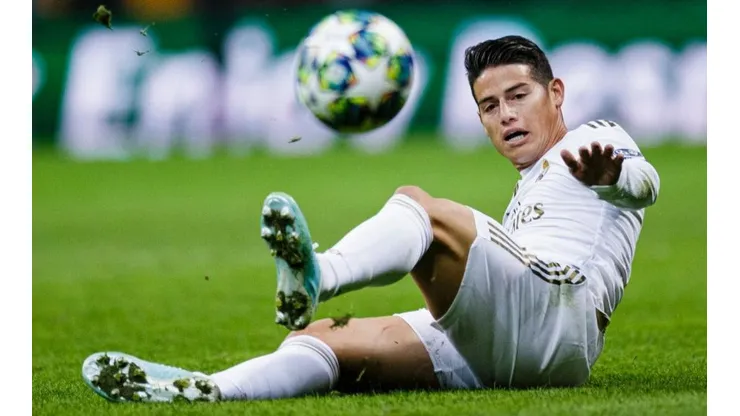 James Rodríguez, jugador del Real Madrid de España.