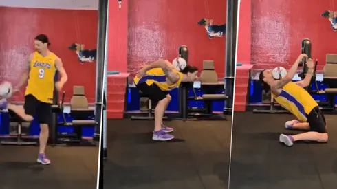 Un animal: Zlatan Ibrahimovic mostró todos los jueguitos que sabe hacer