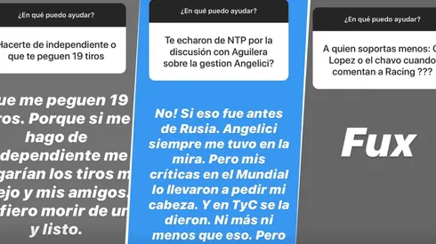 Foto captura de las preguntas y respuestas de Flavio.
