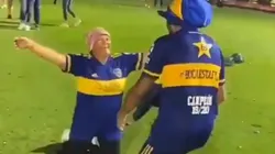 El abrazo entre madre e hijo.