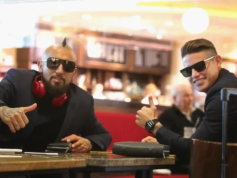 James Rodríguez subió video entrenando y Arturo Vidal le tiró tremendo elogio