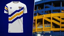Locura: un hincha hizo una remera retro de Boca inspirada en La Bombonera