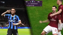 Con goles de Lautaro, Lukaku y Zlatan, Inter y Milan empataron en el Derby virtual