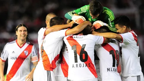 El festejo del título en el Torneo Final 2014.