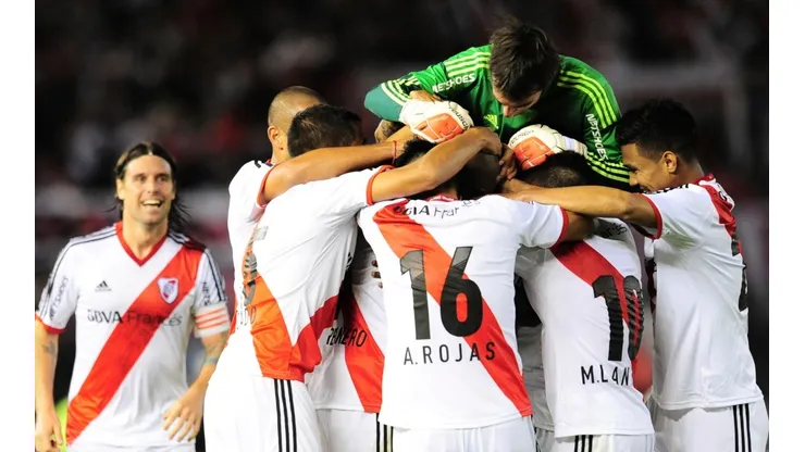 El festejo del título en el Torneo Final 2014.