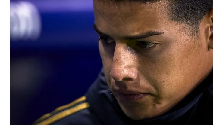 James Rodríguez, jugador del Real Madrid de España.