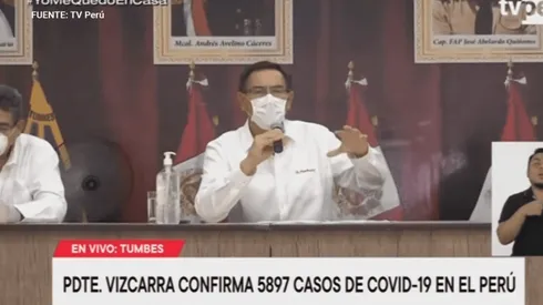 Vizcarra informó desde Tumbes.