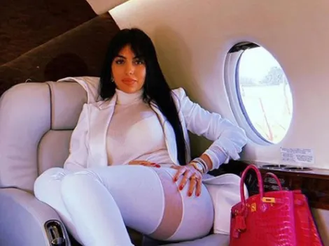 Apenas terminó de entrenar, Georgina Rodríguez fue al espejo y posó como una diosa para la foto