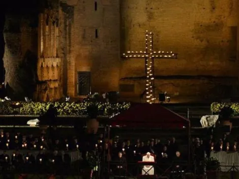 Cómo ver en vivo el Vía Crucis del Viernes Santo del Papa