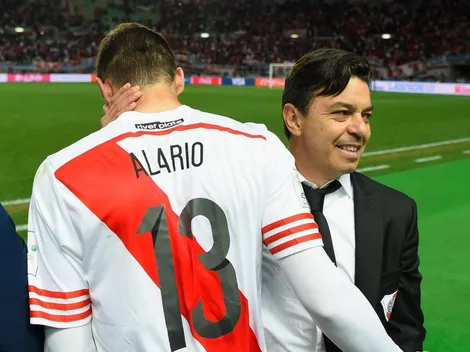 Alario catalogó a Gallardo como "uno de los mejores entrenadores del mundo"