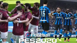 Inter y Milan jugarán el DerbyMilano en el PES 2020 este fin de semana