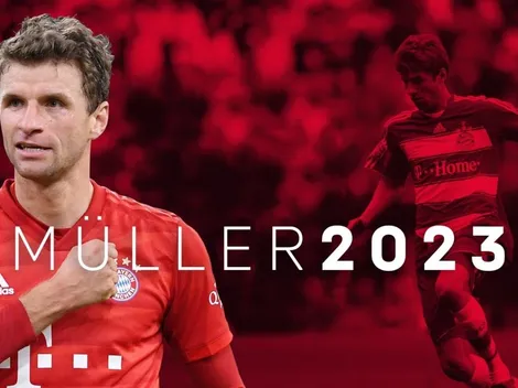 La foto habla por sí sola: en plena cuarentena, Müller renovó con el Bayern