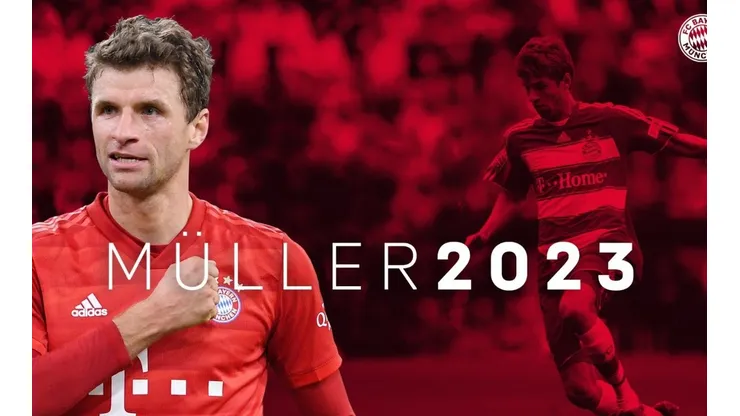 La foto habla por sí sola: en plena cuarentena, Müller renovó con el Bayern