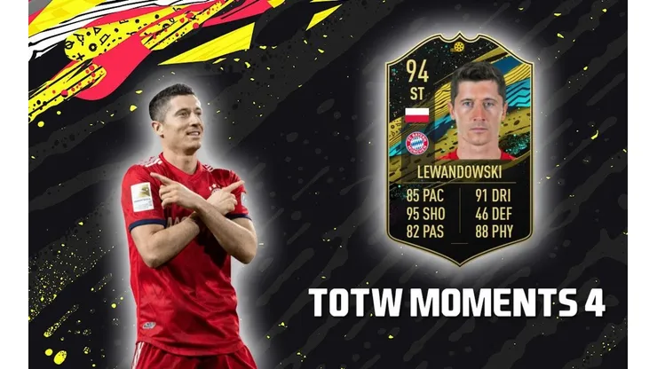 Con un Lewandowski brutal, EA Sports lanza el TOTW Moments 4 del FIFA 20