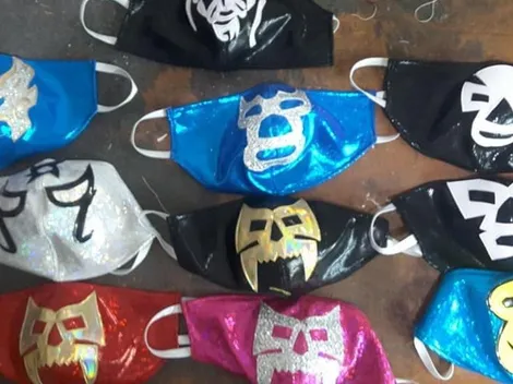 Para vencer al coronavirus: Hijo del Soberano vende cubrebocas de luchadores