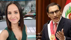 Sigrid Bazán le mandó una chiquita al Presidente de la República.