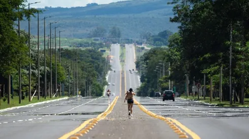 Así están las calles de Brasil por estos días.
