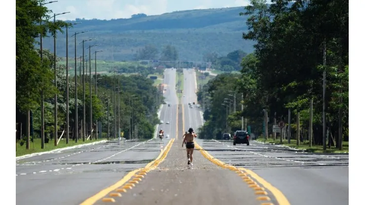 Así están las calles de Brasil por estos días.