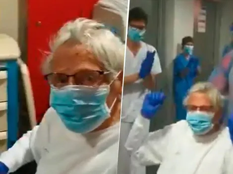 La reacción de los médicos con un paciente de 90 años que superó el Coronavirus