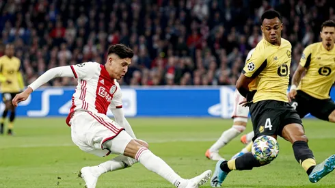 Edson Álvarez se entrena.