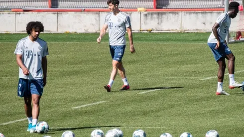 El particular entrenamiento de Bayern Munich.