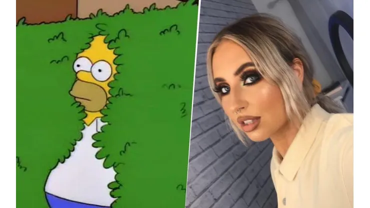 Foto: se tatuó la cara de Homero Simpson y se volvió viral