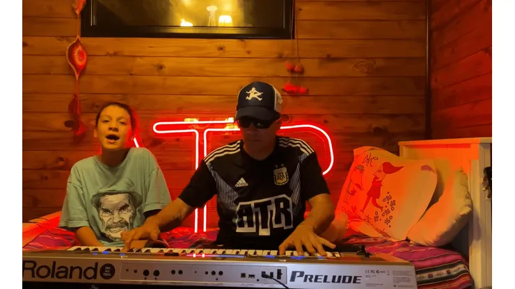 La familia Lescano se divirtió con un poco de música en tiempos de cuarentena (Foto: captura)