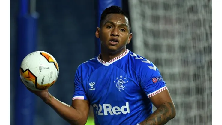 Alfredo Morelos, jugador del Rangers de Escocia.