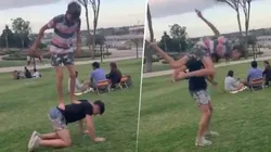 Video viral: era obvio que estas flexiones diabólicas no iban a salir bien