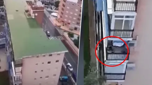 Video: detenido por disparar desde el balcón durante los aplausos a los médicos