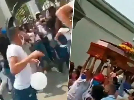 A la colombiana: montaron funeral carnavalero en Barranquilla con más de 100 personas