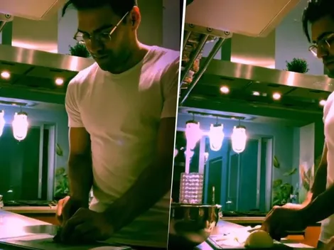 ¿Hay algo que no haga bien? Falcao se disfrazó de chef y le cocinó a su familia