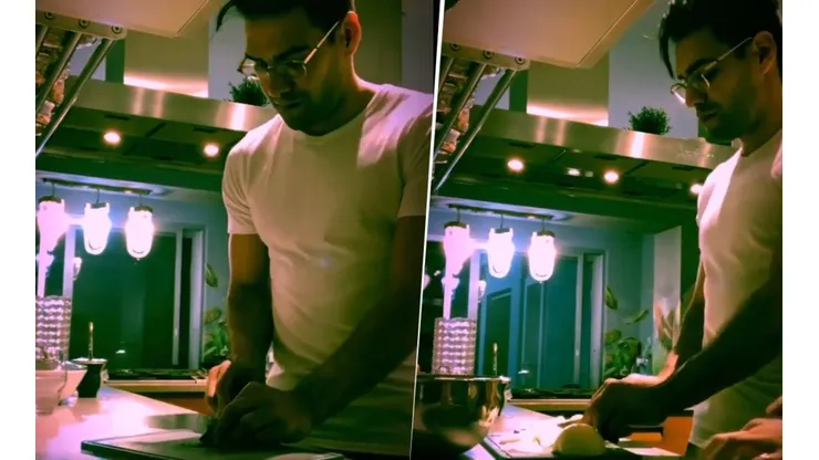 ¿Hay algo que no haga bien? Falcao se disfrazó de chef y le cocinó a su familia
