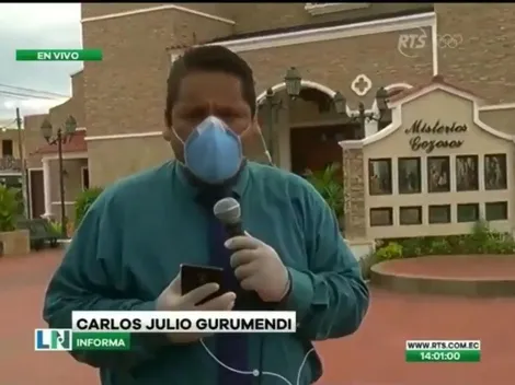 Video: periodista ecuatoriano se largó a llorar en vivo y no pudo seguir la cobertura