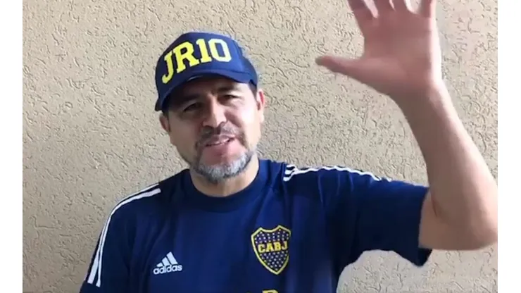 "Hola, bosteros", el saludo de Riquelme a Boca en su cumpleaños 115°