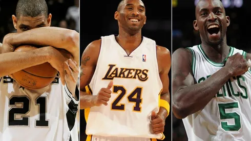 Kobe Bryant, Tim Duncan y Kevin Garnett, al Salón de la Fama