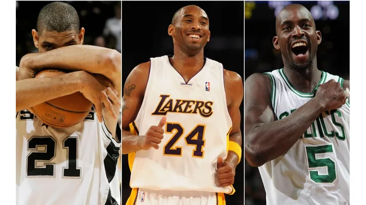 Kobe Bryant, Tim Duncan y Kevin Garnett, al Salón de la Fama