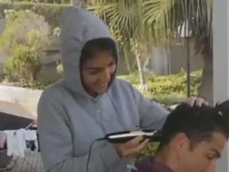 ¿Cómo le quedará? Georgina subió video cortándole el pelo a Cristiano