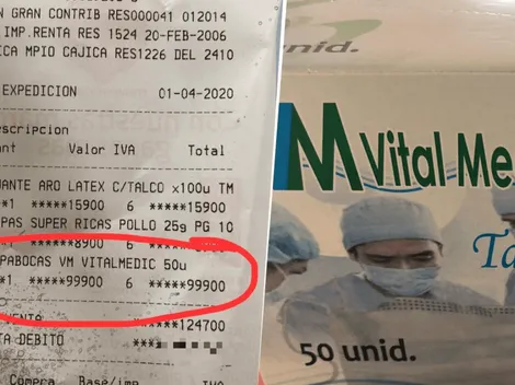 Un poco aprovechados: piden casi 100 mil pesos por una caja de tapabocas