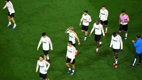 Foto de los futbolistas de Valencia.