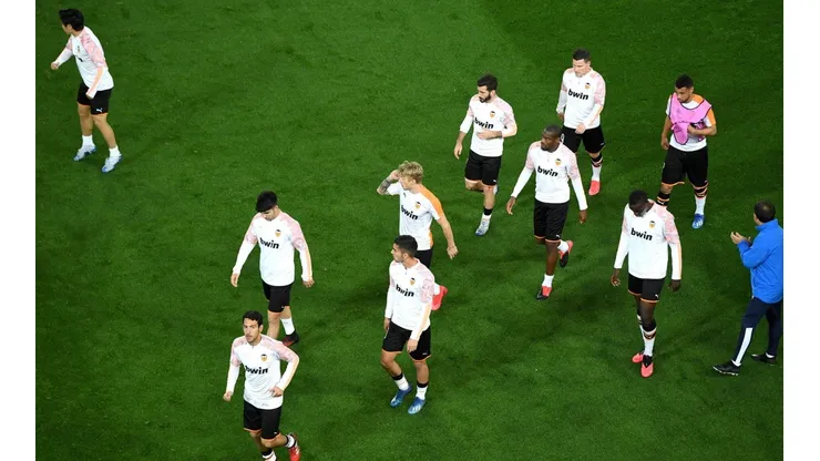 Foto de los futbolistas de Valencia.