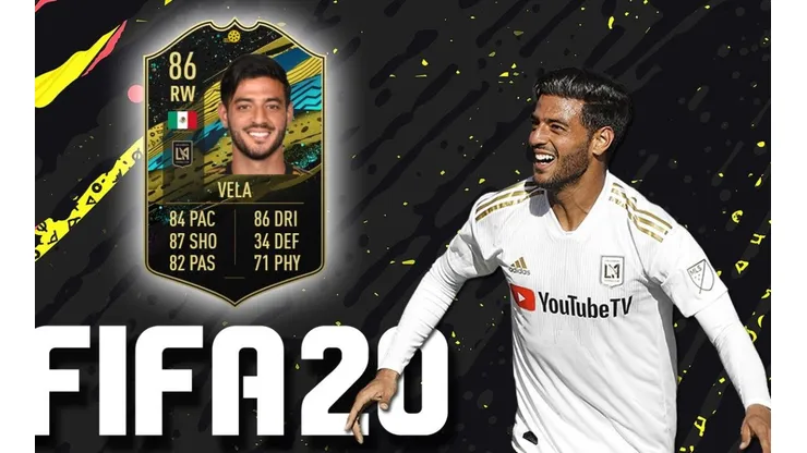 Carlos Vela se destaca en el nuevo equipo de TOTW Moments del FIFA 20