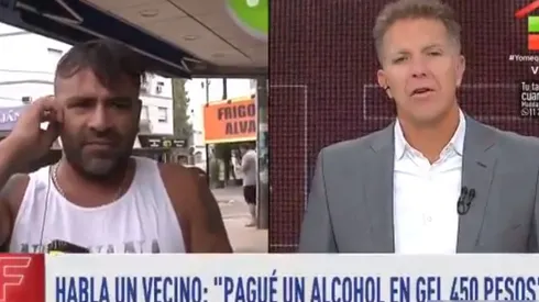 La bronca de un laburador al aire con Fantino: "Pagué 450 pesos un alcohol en gel"