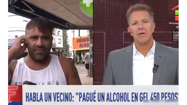 La bronca de un laburador al aire con Fantino: "Pagué 450 pesos un alcohol en gel"