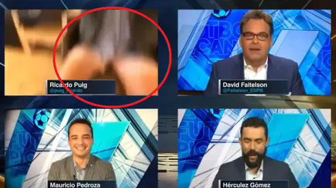 El insólito accidente que sufrió Ricardo Puig en plena transmisión de Futbol Picante