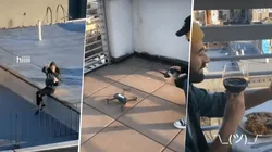 La conoció desde su balcón y la conquistó en plena cuarentena