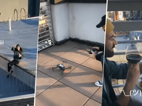 La conoció desde su balcón y la conquistó en plena cuarentena