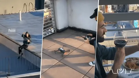 La conoció desde su balcón y la conquistó en plena cuarentena