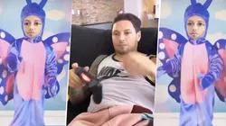 Natalie lo filmó a Mauro mientras jugaba a la play y le hicieron un gol